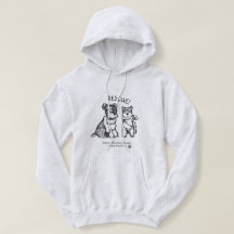 Schnauzers do inverno - Hoodie leve (mulheres)