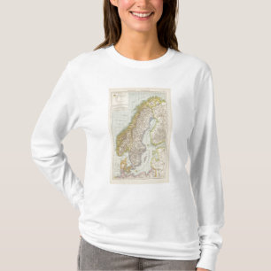 T-shirts Schweden, Norwegen - suecia e mapa de Noruega