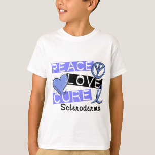 T-shirts Scleroderma da cura do amor da paz