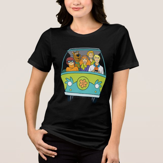 T-shirts Scooby-Doo e a Máquina Misteriosa Gang (Frente)