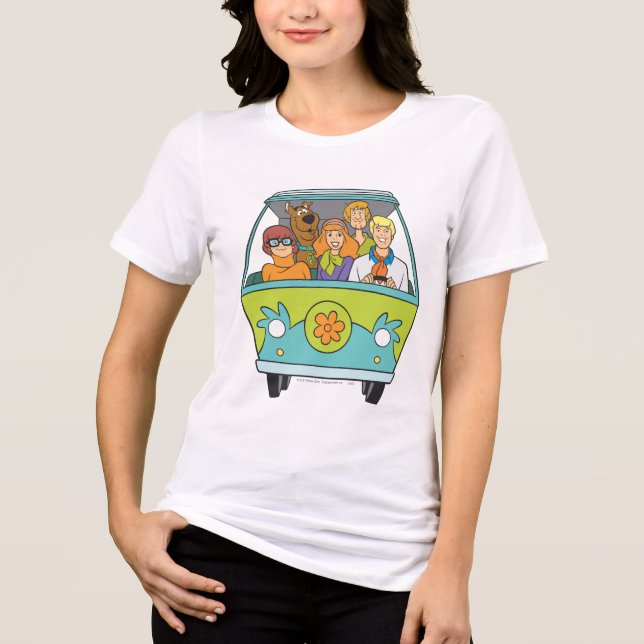 T-shirts Scooby-Doo e a Máquina Misteriosa Gang (Frente)