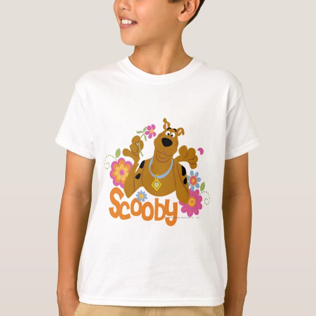 T-shirts Scooby-Doo Em Flores (Frente)