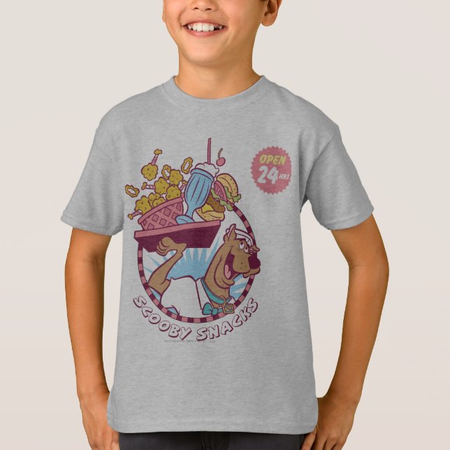 T-shirts Scooby-Doo "Scooby Snacks" (Frente)
