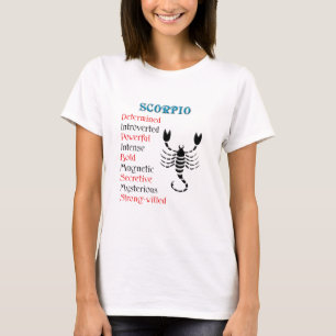 T-shirts Scorpio Horoscope Sinal Zodiac