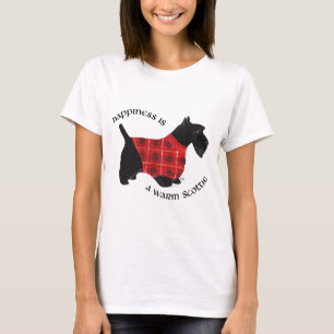 T-shirts Scottish camisola vermelha & preta de Terrier da