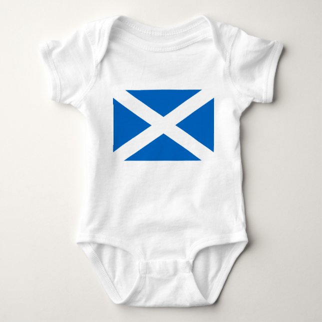 T-shirts Scottish Cross Scotland Colors (Frente)