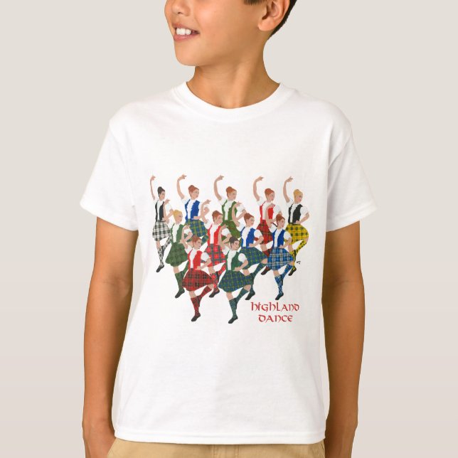 T-shirts Scottish Highland Dance Group (Frente)