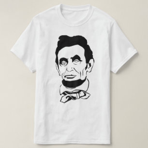 T-shirts Screenprint do vetor de Abraham Lincoln