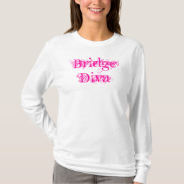 T-shirts Script de Tendência Rosa de Diva de Ponte