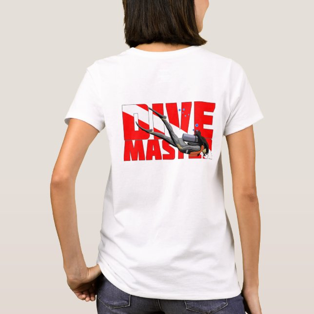 T-shirts Scuba Diving Dive Master (Verso)