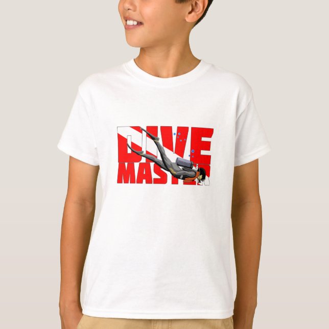 T-shirts Scuba Diving Dive Master (Frente)