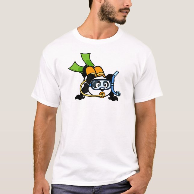 T-shirts Scuba Panda (Frente)