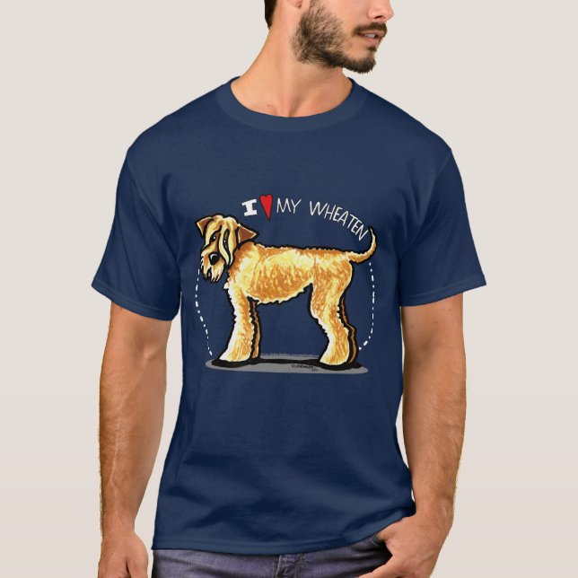 T-shirts SCWT Wheaten Terrier Lover (Frente)