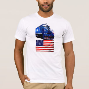T-shirts SD-40 que combina a bandeira dos E.U.