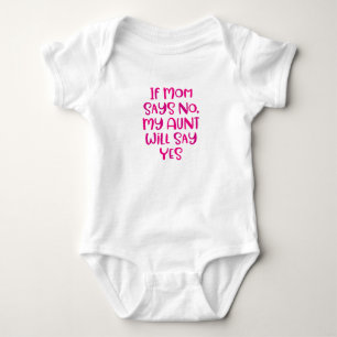 T-shirts Se a mamã não diz nenhuma minha tia Dizer sim