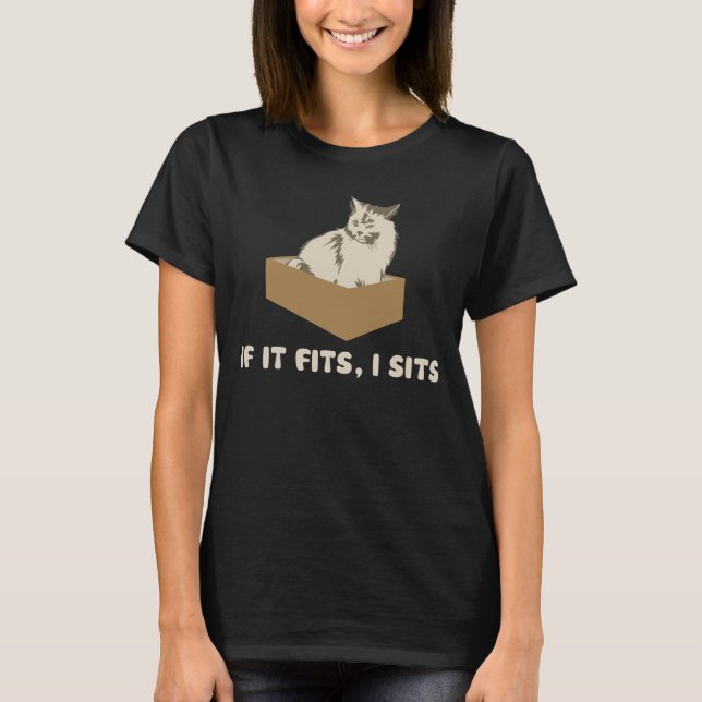 T-shirts Se cabe, I senta o gato (Frente)