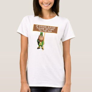 T-shirts Se retorno por favor encontrado ao irlandês do bar