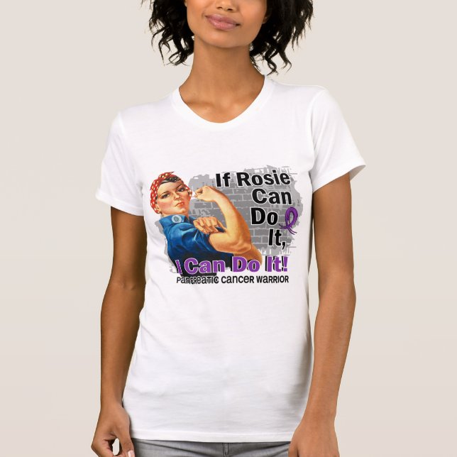 T-shirts Se Rosie pode o fazer câncer de pâncreas (Frente)