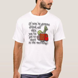 T-shirts Se você está indo beber o dia inteiro o preto
