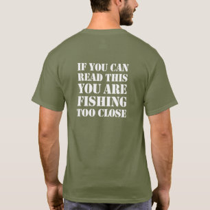 T-shirts Se você pode ler este você está pescando demasi