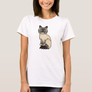 T-shirts Seal Point Tabby Birman / Ragdoll Cat