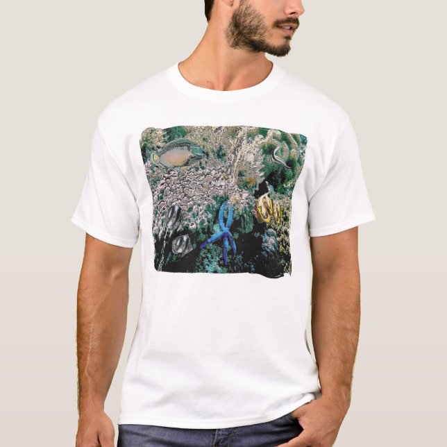 T-shirts seastar azul (Frente)