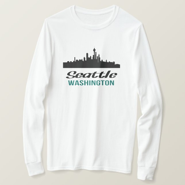 T-shirts Seattle Washington (Frente do Design)