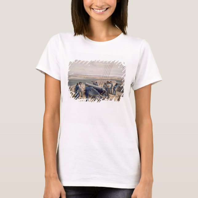 T-shirts Sebastopol do mar, placa do "assento de W (Frente)
