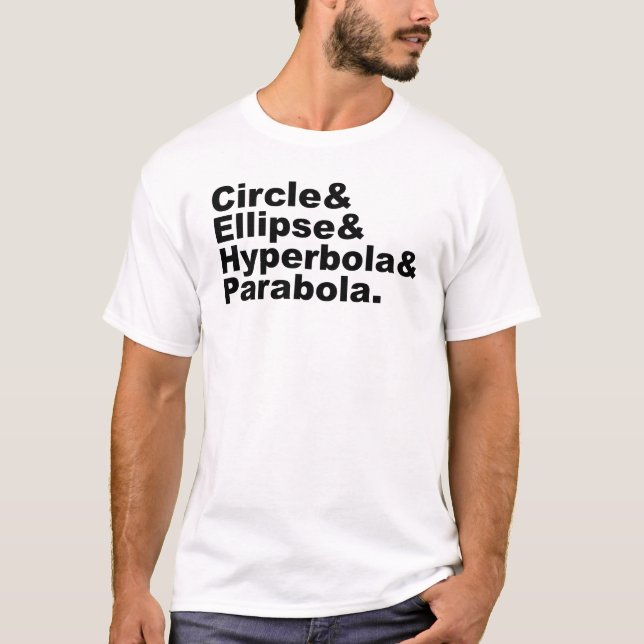 T-shirts Seções cónicas da parábola | da hipérbole da (Frente)