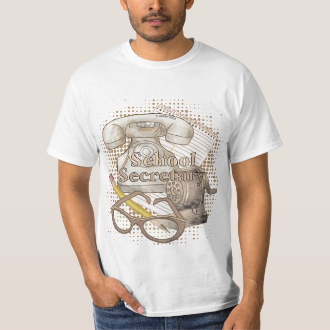 T-shirts Secretário Escolar (Frente)