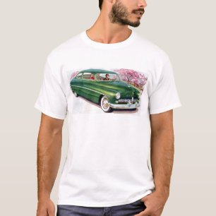 T-shirts sedan verde de 1949 Mercury