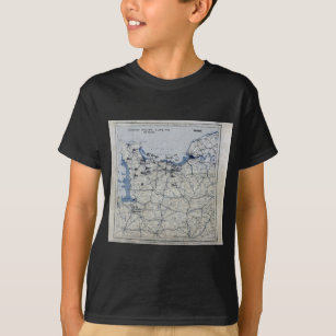 T-shirts Segunda guerra mundial dia D mapa 6 de junho de