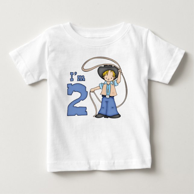 T-shirts Segundo aniversário Roper Cowboy (Frente)