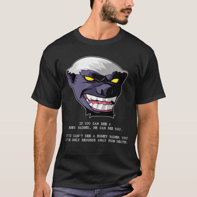 T-shirts Segundos do texugo de mel da morte (Frente)