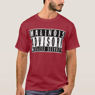 T-shirts Segurança sem fio consultiva de Malinois