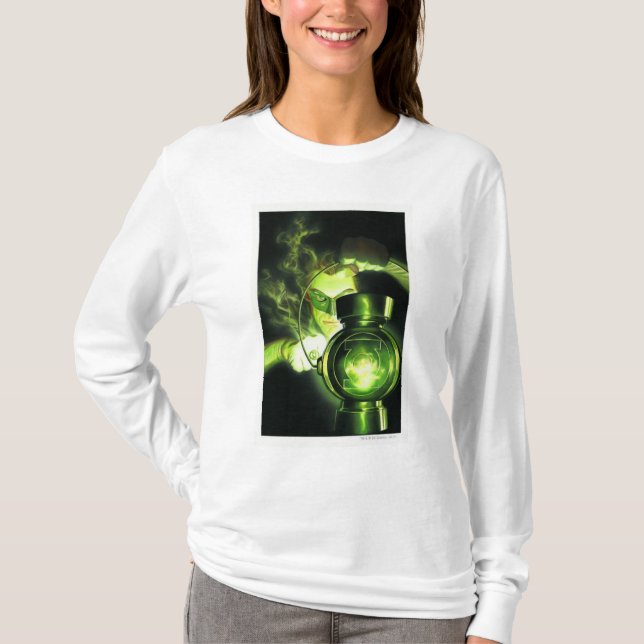 T-shirts Segurando a Lanterna Verde (Frente)