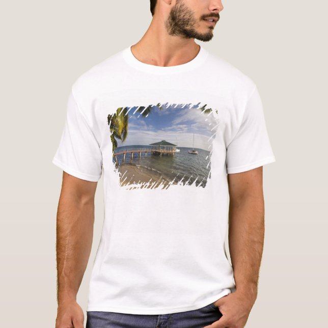 T-shirts Seicheles, Ilha Praslin, Anse Bois de Rosa, (Frente)