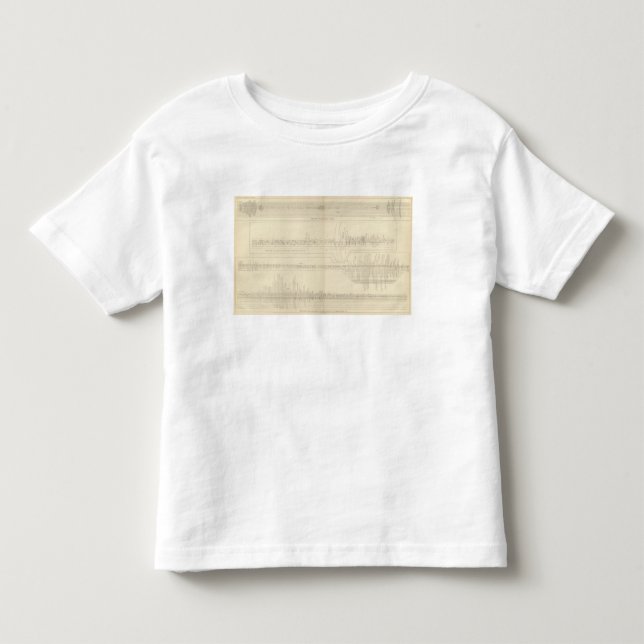T-shirts Seismograms 11 de Califórnia (Frente)