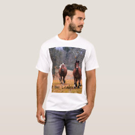 T-shirts Seja a Corrida dos Cavalos Líderes
