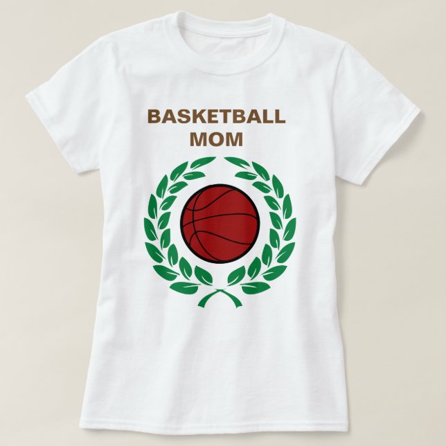T-shirts Seja a melhor mamã do basquetebol (Frente do Design)