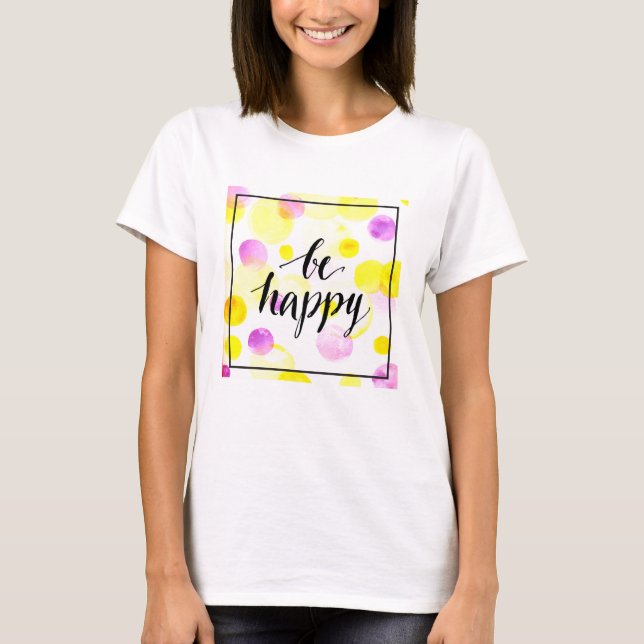 T-shirts Seja feliz 2 (Frente)