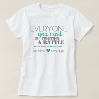 T-shirts Seja sempre gentil (aqua)