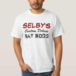 T-shirts SELBY, de luxe feito sob encomenda, HASTES do RATO