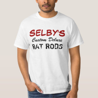 T-shirts SELBY, de luxe feito sob encomenda, HASTES do RATO