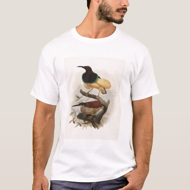 T-shirts Seleucides alba - doze prendem o pássaro de (Frente)