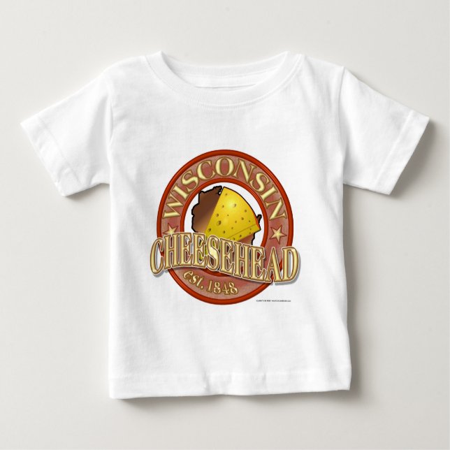 T-shirts Selo de Wisconsin Cheesehead (Frente)