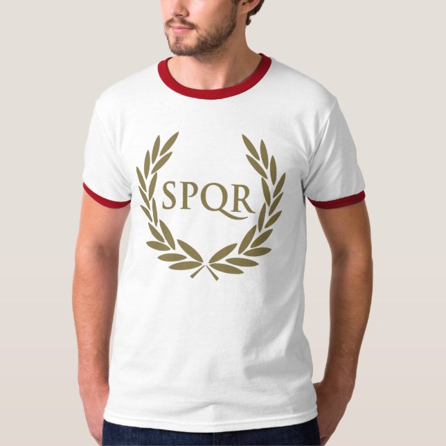 T-shirts Selo romano do Senado de Roma SPQR (Frente)
