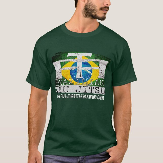 T-shirts Selo T de Jiu Jitsu do brasileiro da malhação do (Frente)