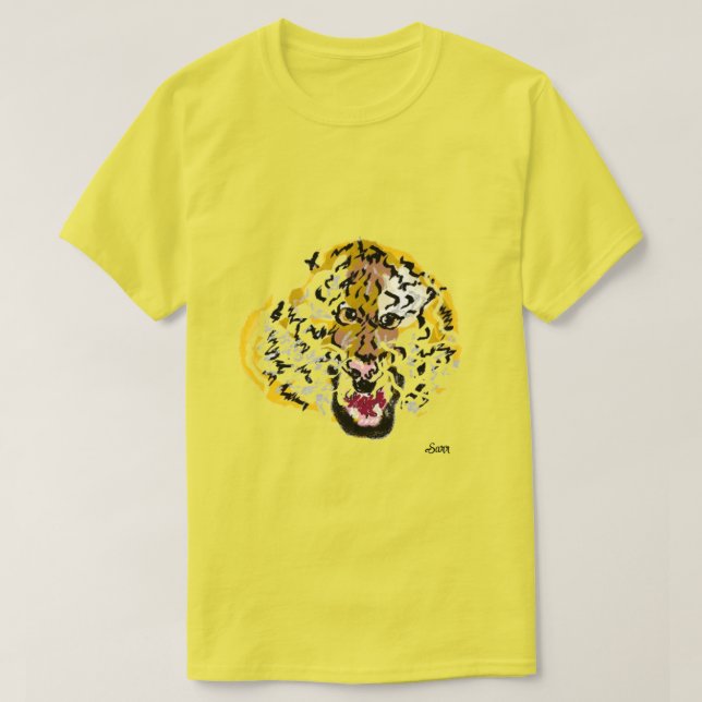 T-shirts : Selvagem Do Tigre (Frente do Design)