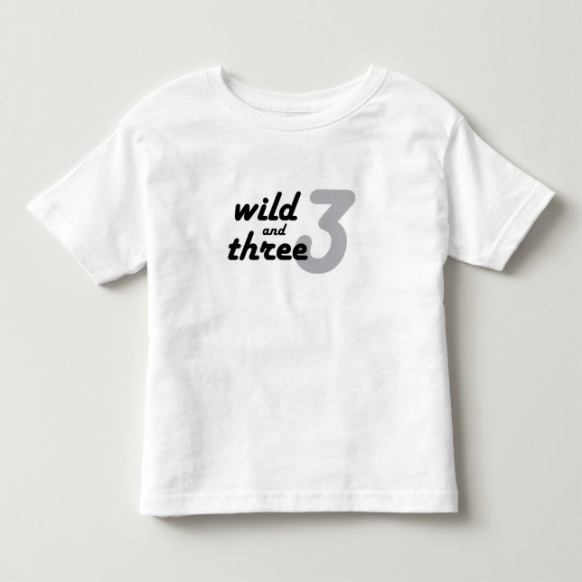 T-shirts Selvagem e Três (Frente)